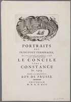 KG 11730
          <br/>
          Titelblad van 'Histoire de Concile de Constance'
          <br/>
          <em>Picart, Bernard (1673-1733)</em>